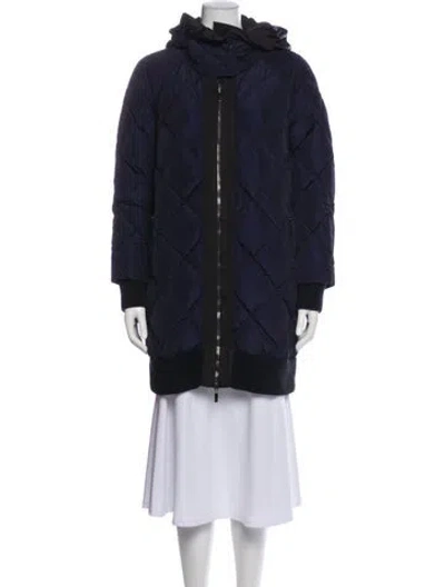 Pre-owned Moncler Parka In Blue