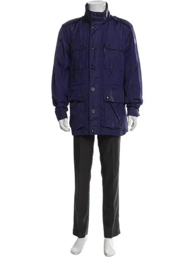 Pre-owned Moncler Parka In Blue