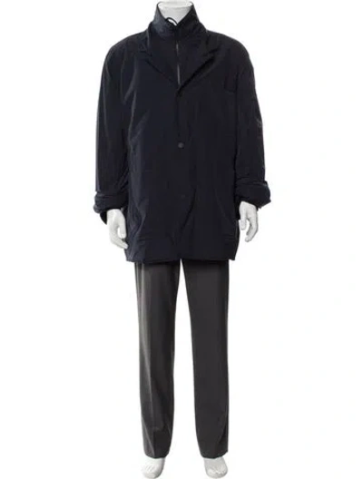 Pre-owned Moncler Parka In Blue