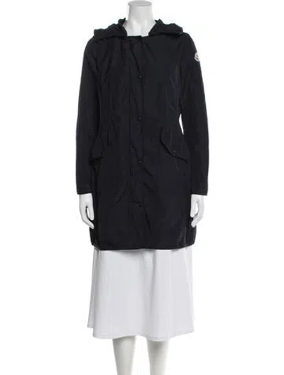 Pre-owned Moncler Parka In Blue