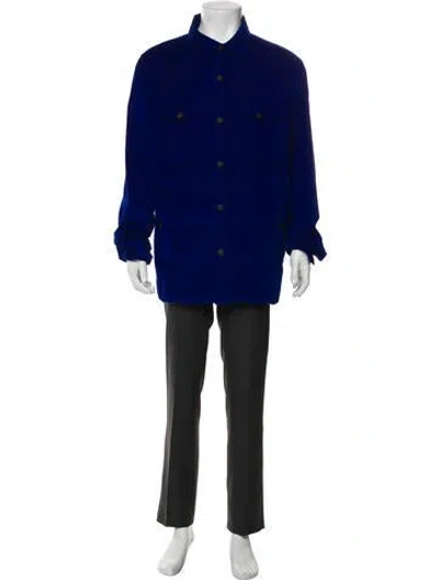 Pre-owned Moncler Parka In Blue