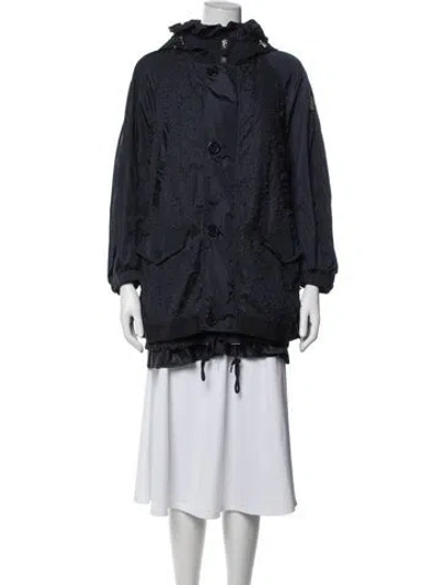 Pre-owned Moncler Parka In Blue