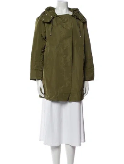 Pre-owned Moncler Parka In Green