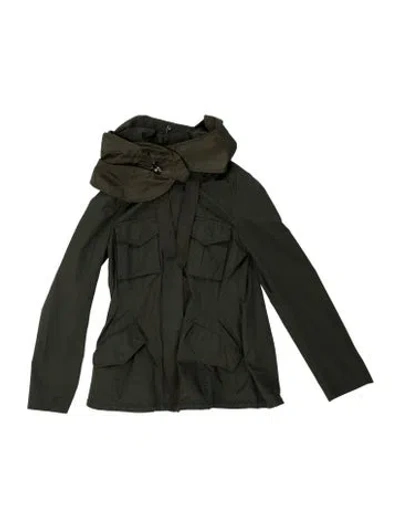 Pre-owned Moncler Parka In Green