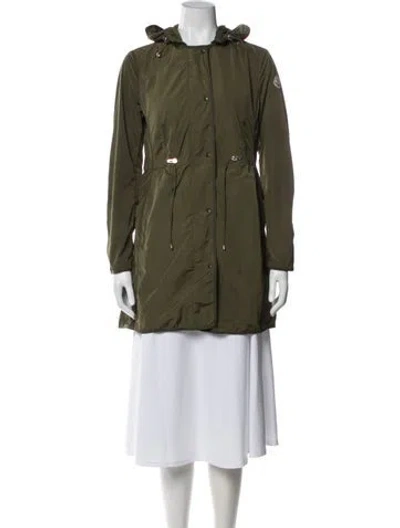 Pre-owned Moncler Parka In Green