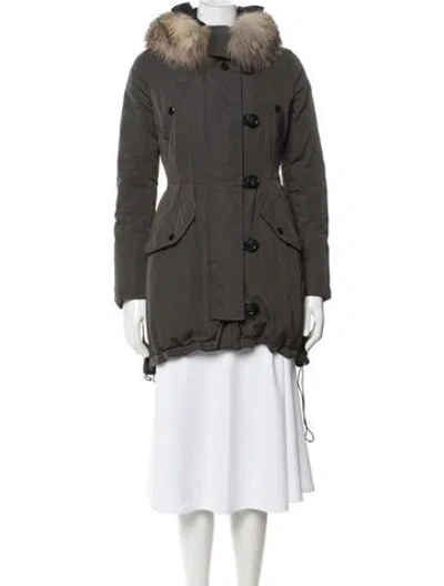 Pre-owned Moncler Parka In Grey