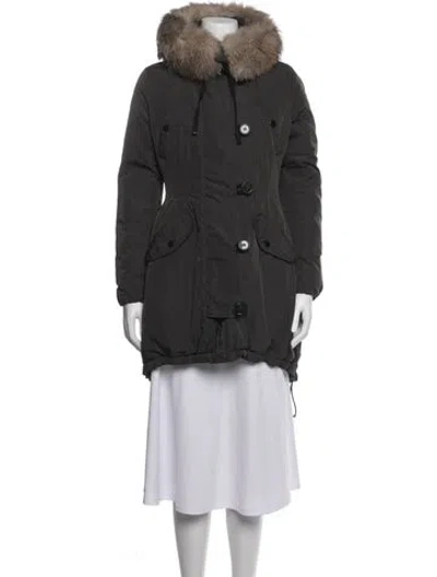 Pre-owned Moncler Parka In Grey