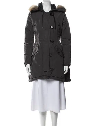 Pre-owned Moncler Parka In Grey