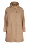 MONCLER MONCLER PARKA MEUDON BEIGE LONG HOOD
