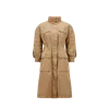 Moncler Seven-quarter Sleeve Parka Coat In Beige