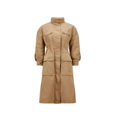 MONCLER NANTES PARKA, WOMEN, BEIGE, SIZE: 2