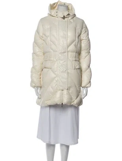 Pre-owned Moncler Parka In Neutral