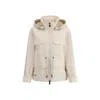 Moncler Grenoble Nimba Hooded Field Down Jacket In Neutral