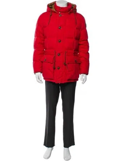 Pre-owned Moncler Parka In Red