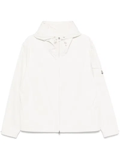 Moncler Parka With Zip Closure And Hooded Design In White