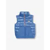 Moncler Apatou Padded Shell-down Gilet 4-14 Years Pastel Blu In Pastel Blue