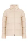 Moncler Pastel Pink Mauzun Polyester Down Jacket In Neutral