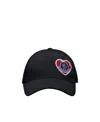 Moncler Patch-detail Baseball Cap In Black