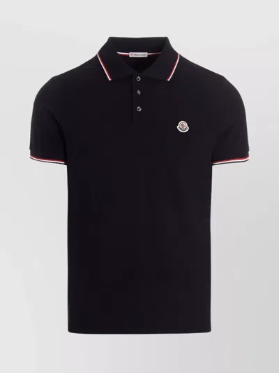 MONCLER PATCH LOGO POLO SHIRT