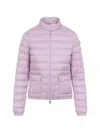 Moncler Lans Zip-up Short Padded Jacket In Purple