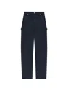 Moncler Patch-pocket Trousers In Blue