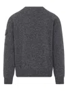 Moncler Wool Cashmere Pocket Sweater In Gray