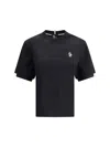 Moncler Ss T-shirt 8c0000189aw1 999 In Black