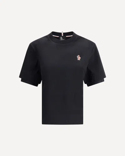 Moncler Patch With Logo T-shirt In Black