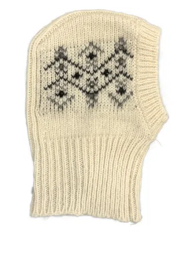 Moncler Patterned Balaclava In Neutral