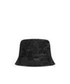 Moncler Patterned Bucket Hat In Black