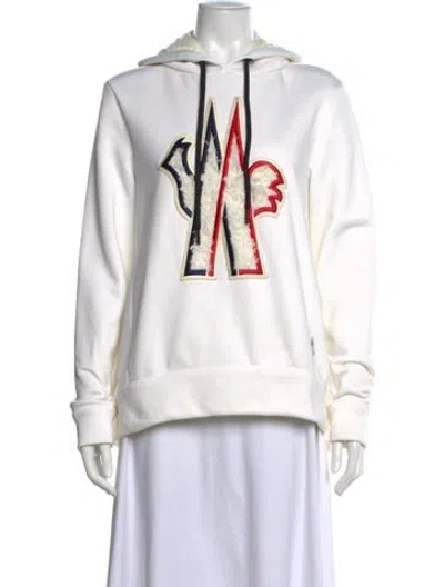 Pre-owned Moncler Patterned Crew Neck Sweatshirt In Neutral