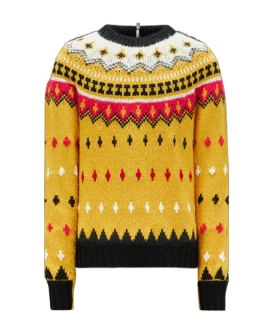 MONCLER MONCLER GRENOBLE JACQUARD KNITTED JUMPER