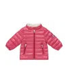 Moncler Paulas Zipper Down Jacket In Pink