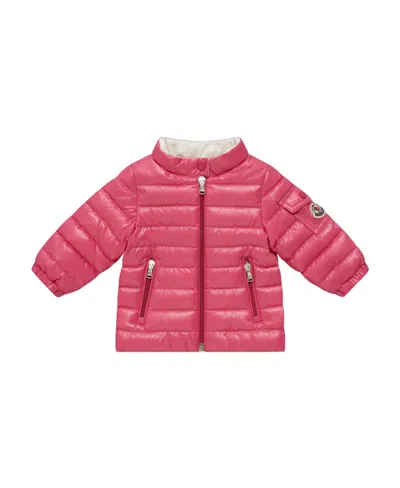 Moncler Paulas Zipper Down Jacket In Pink