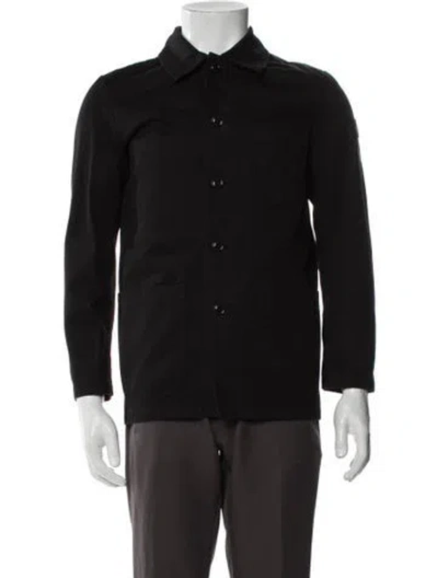 Pre-owned Moncler Peacoat In Black