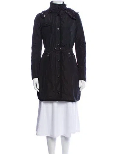 Pre-owned Moncler Peacoat In Gray