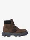 Moncler Peak City Lace-up Hiking Boots In Brown
