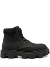 Moncler Peak City Ankle Boots In Black