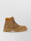 Moncler Camel Suede Peak City Ankle Boots
