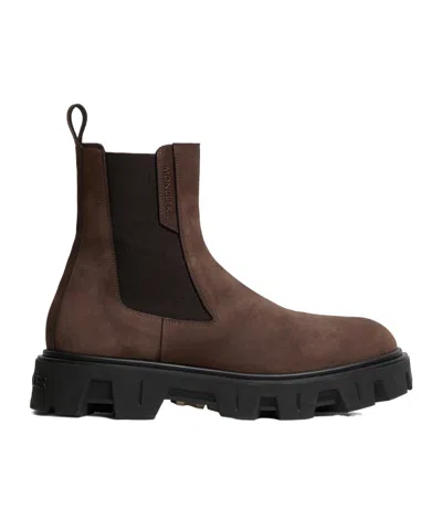 MONCLER PEAK CITY NUBUCK CHELSEA BOOTS