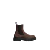Moncler Peak City Chelsea Ankle Boots Sneakers Brown In Brown
