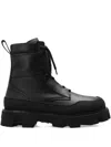 Moncler Peak Path Lug-sole Boots In Black