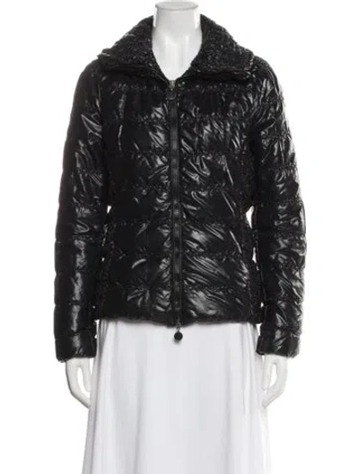 Pre-owned Moncler Pearl Down Down Jacket In Black
