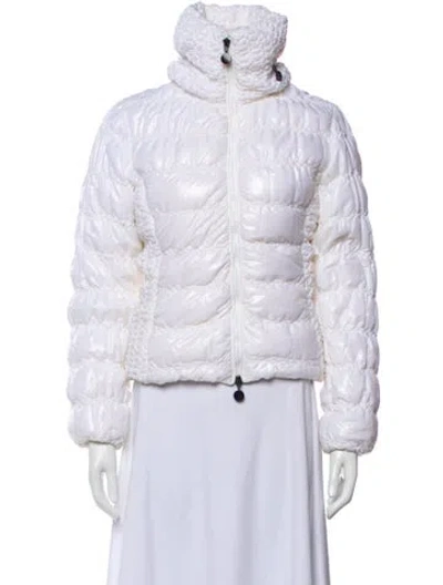 Pre-owned Moncler Pearl Down Jacket In White