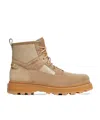 Moncler Bottes En Daim Et Cuir Peka Camp In Nude