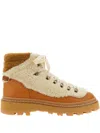Moncler Peka Trek Hiking Boots In Braun