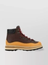 Moncler Peka Trek Leather Hiking Boots In Brown