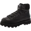 Moncler Peka Trek Womens Leather Outdoor Hiking Boots In Black