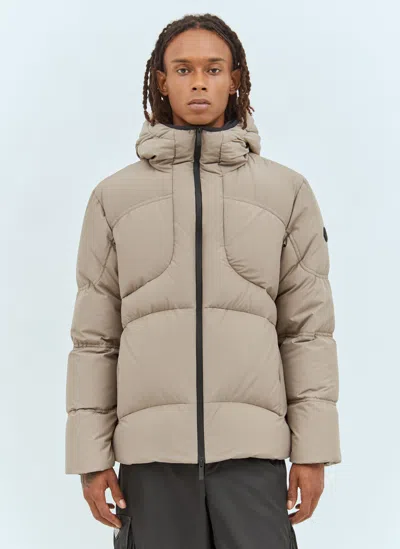 Moncler Peller Short Down Jacket In Cream