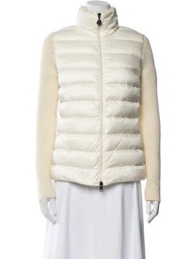 Pre-owned Moncler Performance Coat In Neutral